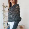 Kelly | Soft and comfortable ChicWrap - Navy blue / 250cm & 37cm