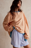 Luca | Striped oversized jumper - Sky blue / S