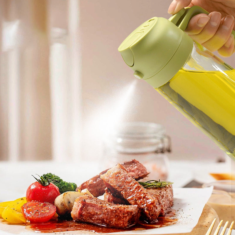 OilMagician™ | The 2-in-1 glass oil dispenser for pouring and spraying - Green