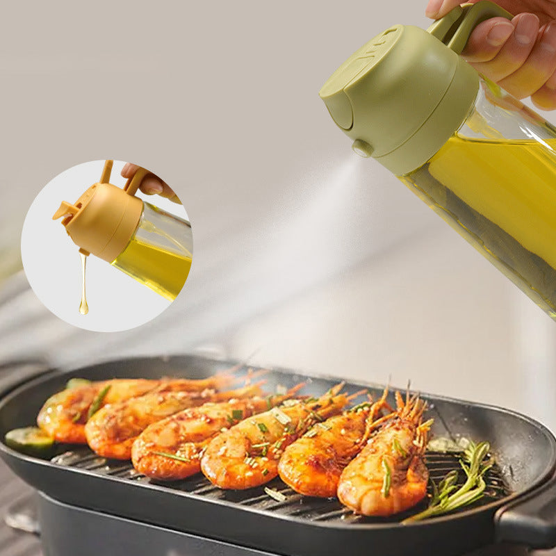 OilMagician™ | The 2-in-1 glass oil dispenser for pouring and spraying - Green