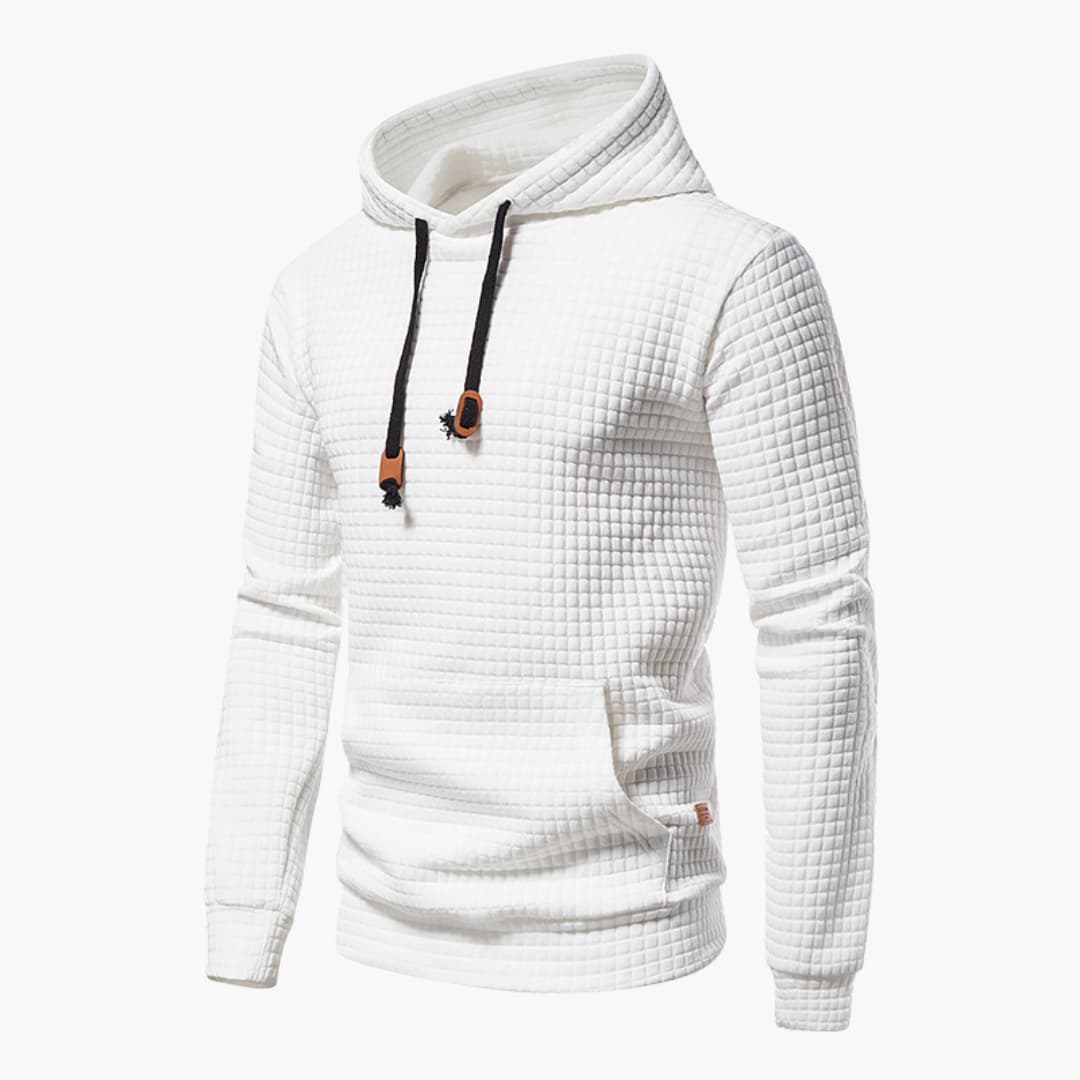 Walter| Quilted hoodie - White / S
