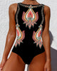 Jazz | Paisley Sleeveless One-Piece Swimsuit