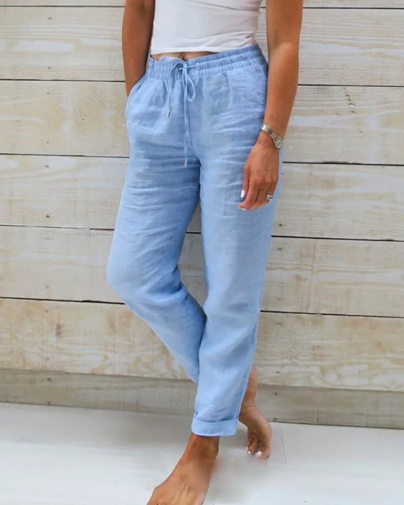 Emery | Comfortable trousers with elasticated waistband for women