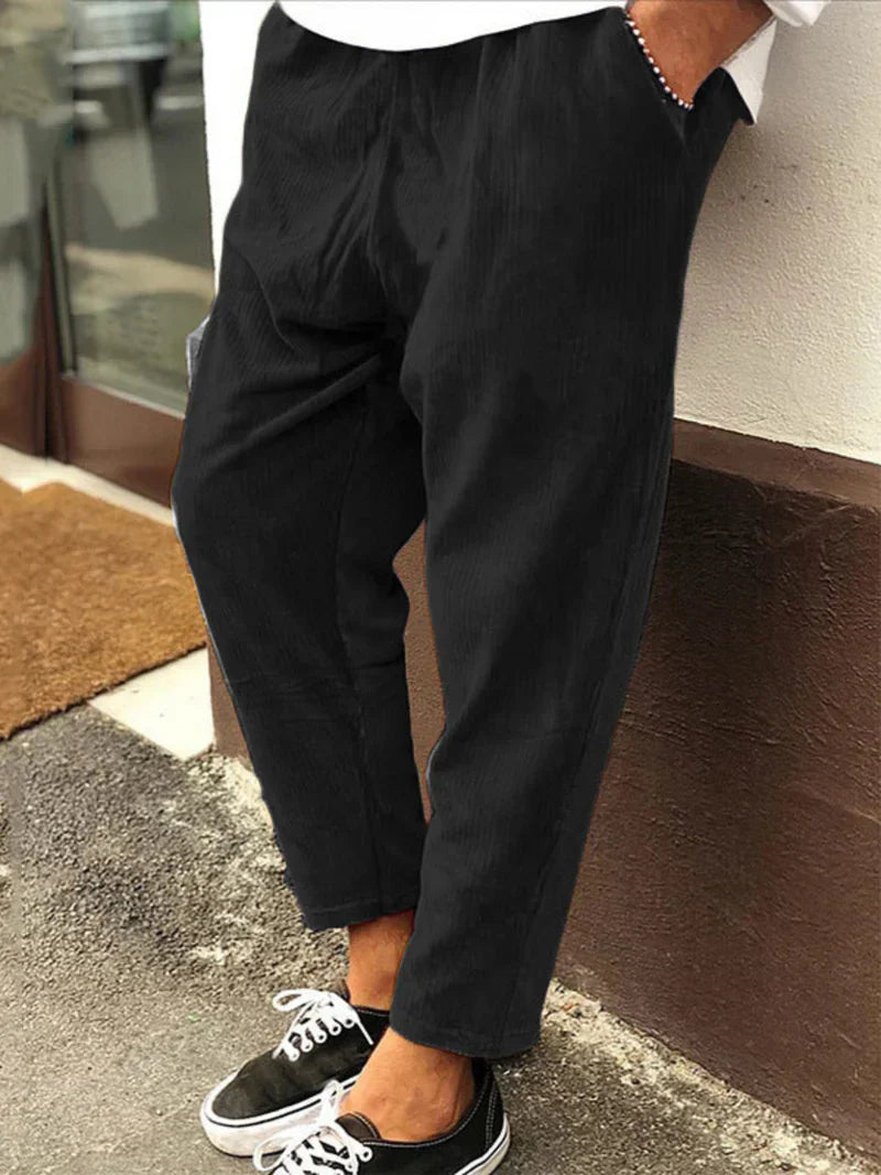 Falko™ - Classic men's trousers - Black / S