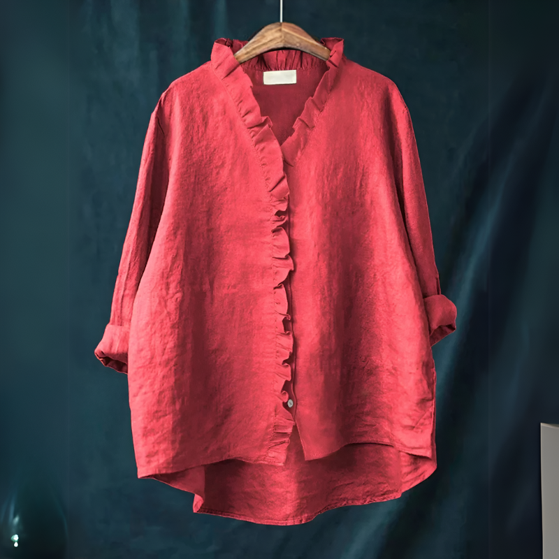 Wynter | Classic Blouse with Ruffles for Women