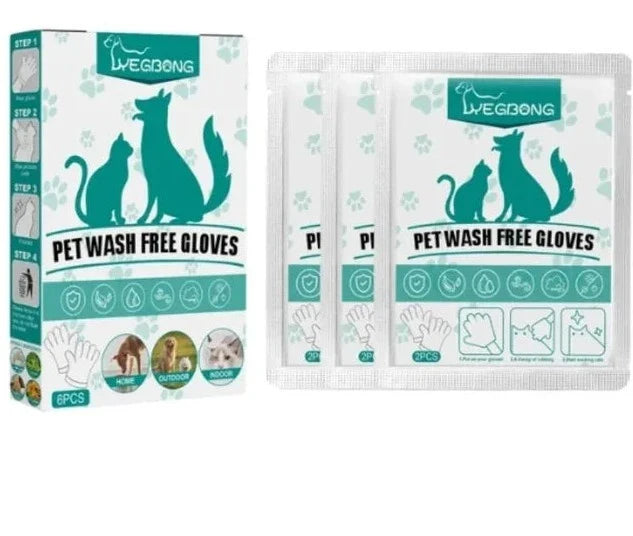 Pet cleaning gloves (6 pieces) | SUPER BUNDLE DISCOUNT TODAY! - 1+1 FREE (12 pieces)