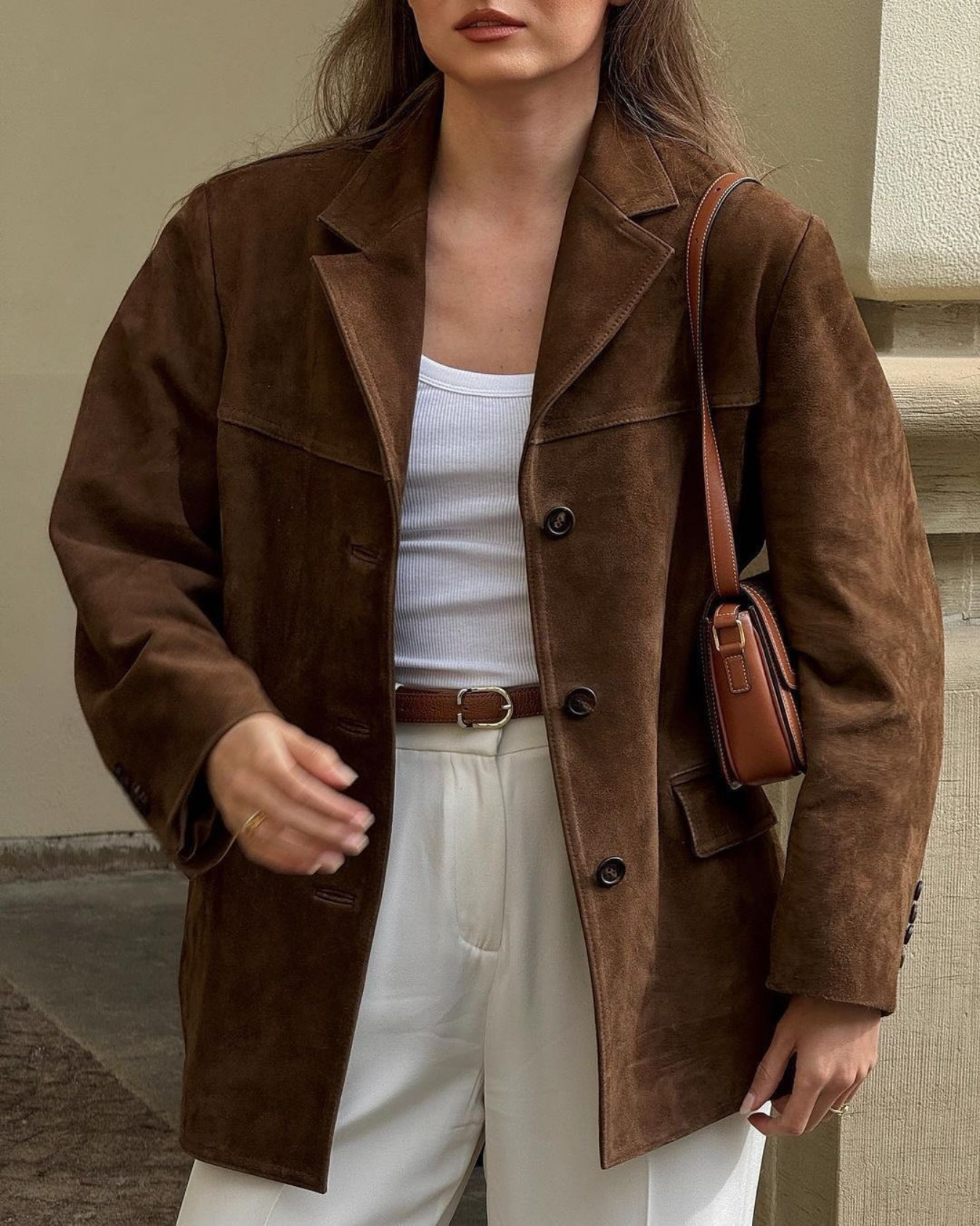 Anya™ | Timeless suede blazer - S