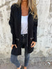 Ida | Round neck zip long sleeve leisure jacket - Black / S