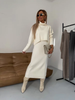 Serena™ - Autumn knitwear set for women - Jurken - Cream / S