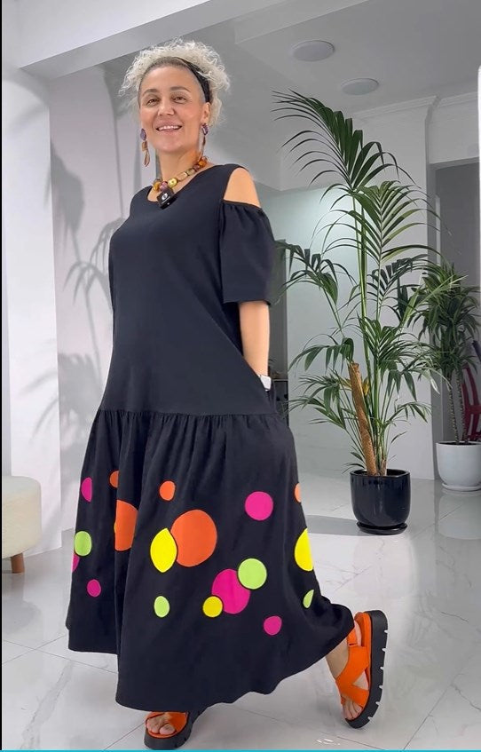 Yierra | Classic Cotton Dress in Retro Style