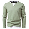 Jaron™ | Timeless Henley long sleeve - Green / S