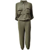 Rain | Elegant Jumpsuit with Polo Collar
