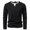 Jaron™ | Timeless Henley Long Sleeve - Black / S
