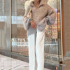 MaraKnit™ | Cardigan with glitter sequins - beige / S
