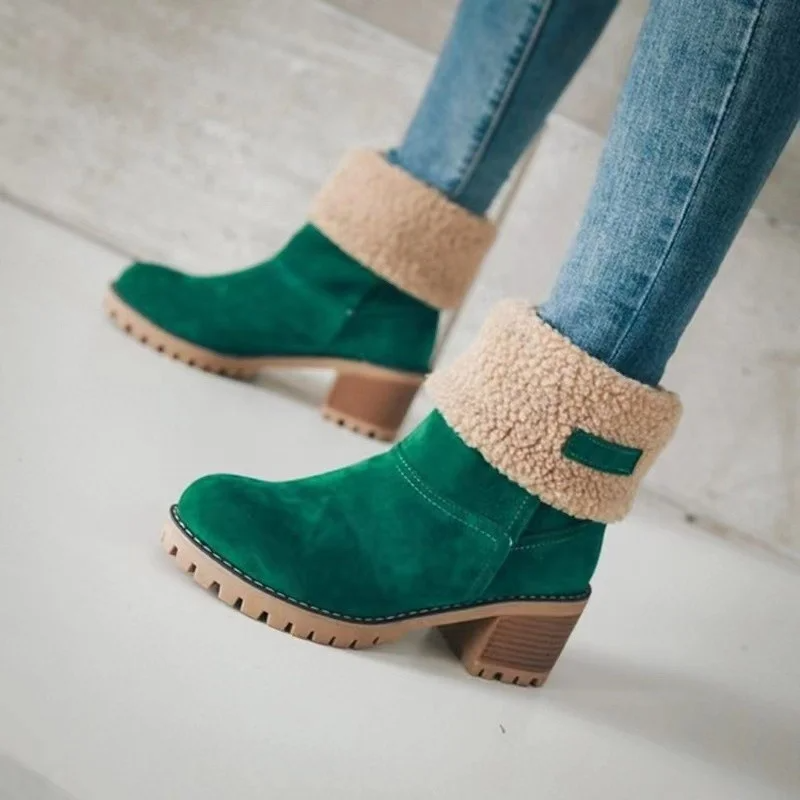 Celeste™ - Comfortable winter boots - Green / 35