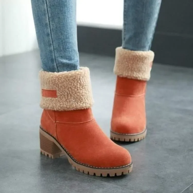 Celeste™ - Comfortable winter boots - Oranje / 35