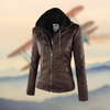 Mira™ | Elegant fashion jacket - JACKET (F) - Brown / S