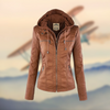Mira™ | Elegant fashion jacket - JACKET (F) - Light brown / S