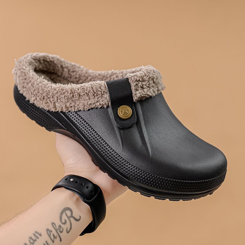 Noa™ | Cosy winter slippers - black grey / 35-36