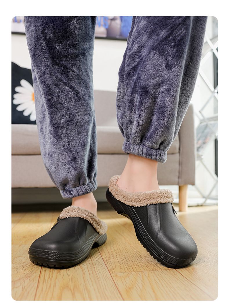 Noa™ | Cosy winter slippers - black grey / 35-36