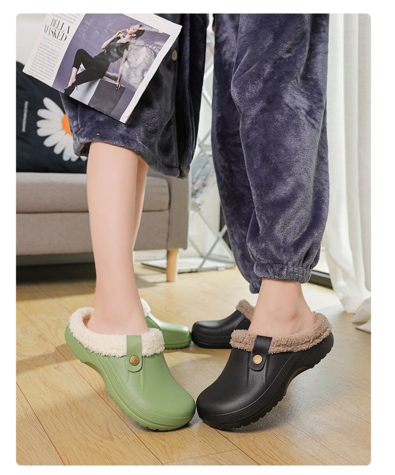 Noa™ | Cosy winter slippers - black grey / 35-36