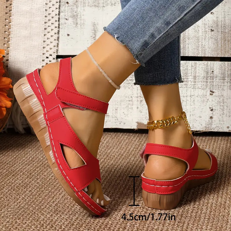 Jheana | Minimalist Faux Leather Sandals