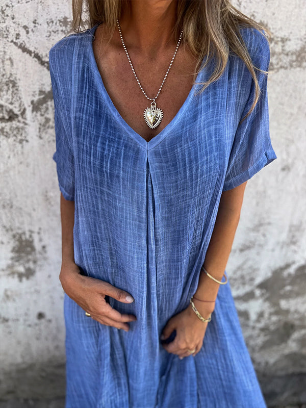 Nova | Comfortable V-Neck Dress with Loose Fit