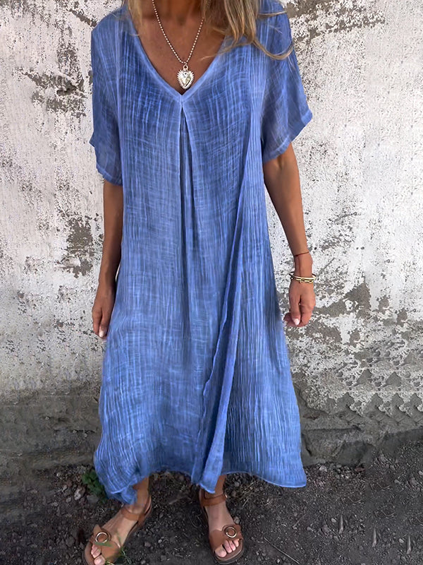 Nova | Comfortable V-Neck Dress with Loose Fit