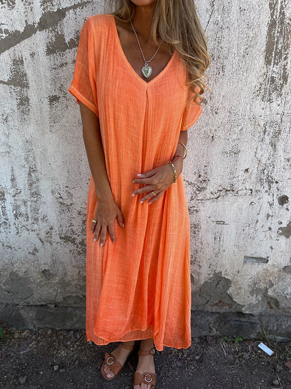 Nova | Comfortable V-Neck Dress with Loose Fit
