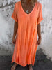 Nova | Comfortable V-Neck Dress with Loose Fit