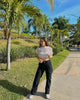 Freya™ | Fashionable cargo trousers - BLACK / S