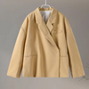 Xarra™ - Aesthetic oversized blazer - Beige / S