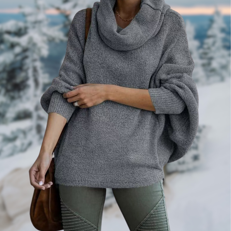 Elva™ | Chic turtleneck jumper - Kleding - Dark grey (almost sold out) / S