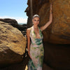 Xera | Unique Halter Long Backless Maxi Dress
