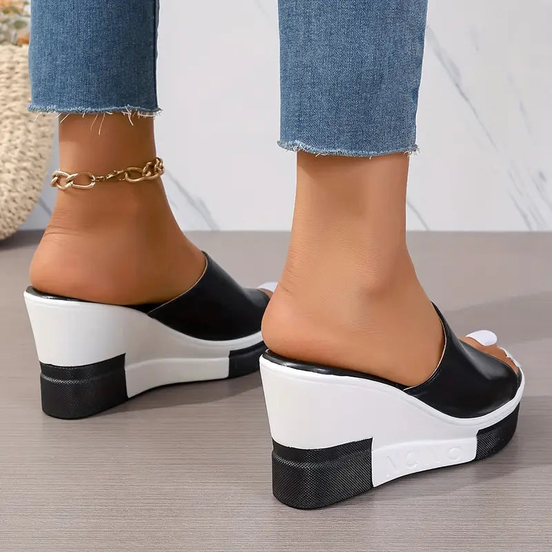 Irisa | Orthopaedic platform sandals with thick sole