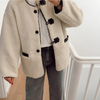 Liana™ - Elegant faux fur coat - Beige / XS