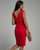 Bretta | Chic Dress with V-Neck and Sexy Side Slit