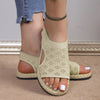 Ivory | Comfortable Flat Mesh Sandals for Women