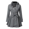 Yelena | Vegan trench coat with style - Grey / S