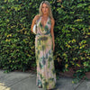 Xera | Unique Halter Long Backless Maxi Dress