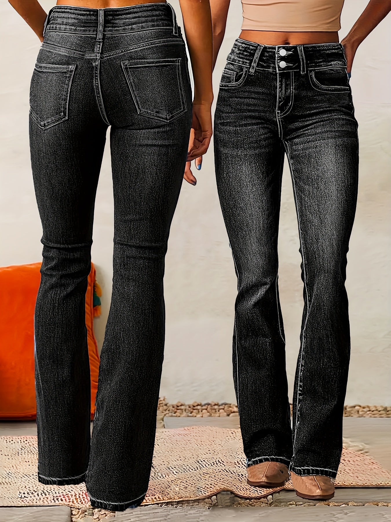 Tanya | Figure-Hugging High-Flared Pants