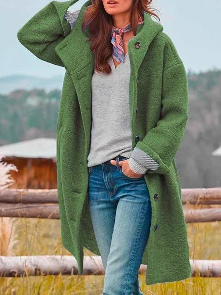 Leonie™ | Warm cosy coat - Green / S
