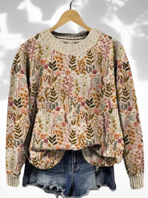 Lola™ | Comfortable floral jumper - kleding - S