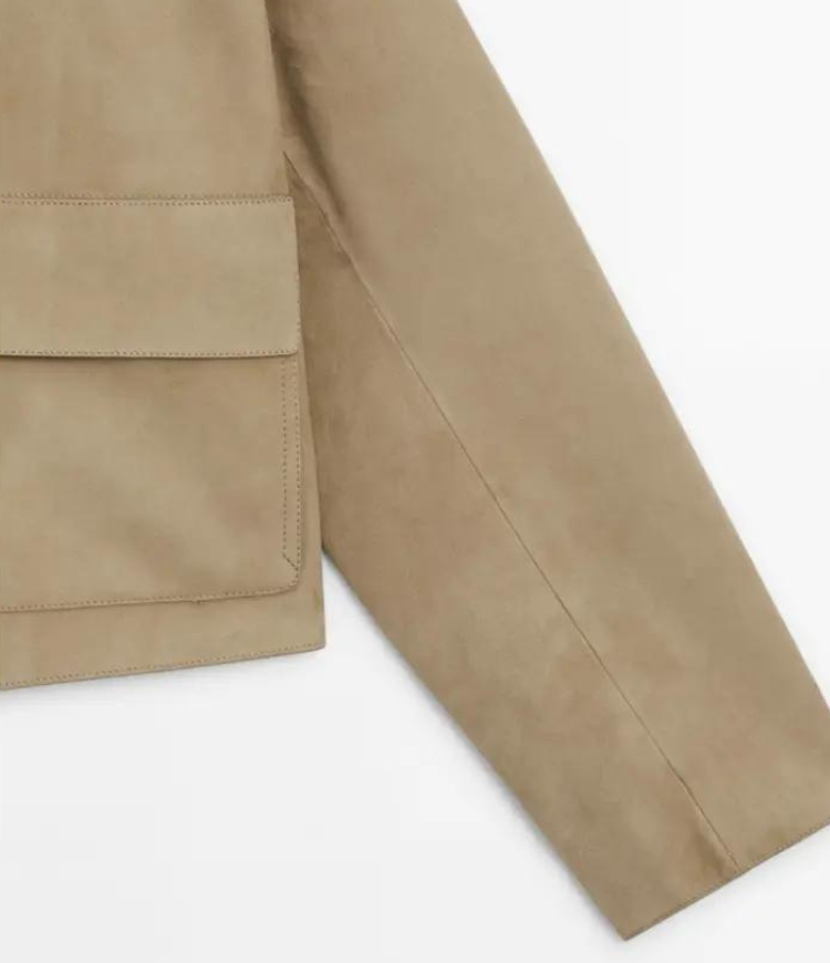 Danika™ - Classic suede jacket - XS