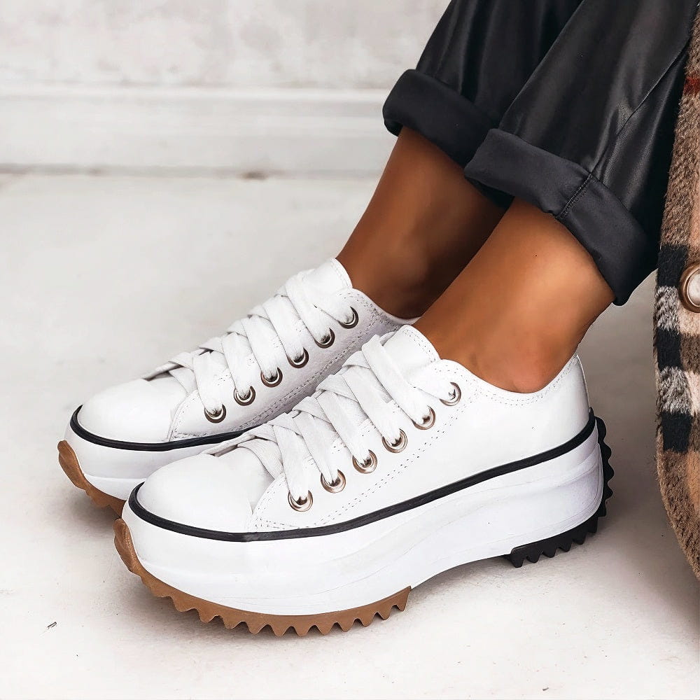 Elevato | Trendy Sneakers - Alpine white / 35