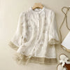 Nerry | Elegant Blouse with Delicate Embroidery Details