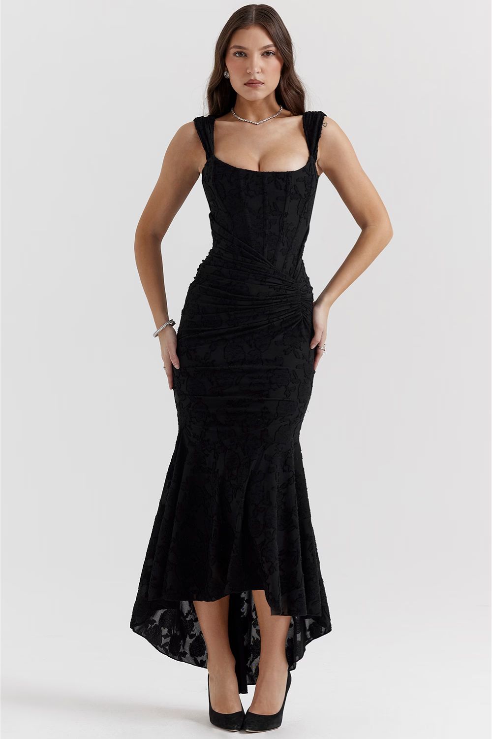 Selina | Enchanting Dress with Floral Elegance