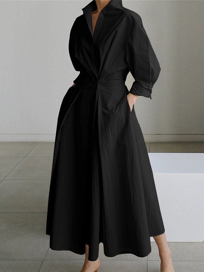 Genevieve| Elegant maxi dress with a flowing cut