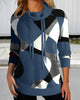Claire | colour block top for women - Blouses & Shirts - Blue / S