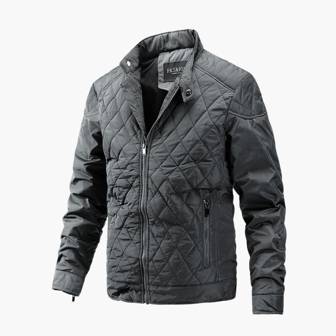 Lian™ - Stylish checked jacket - Jacket & Coats - Grey / XS